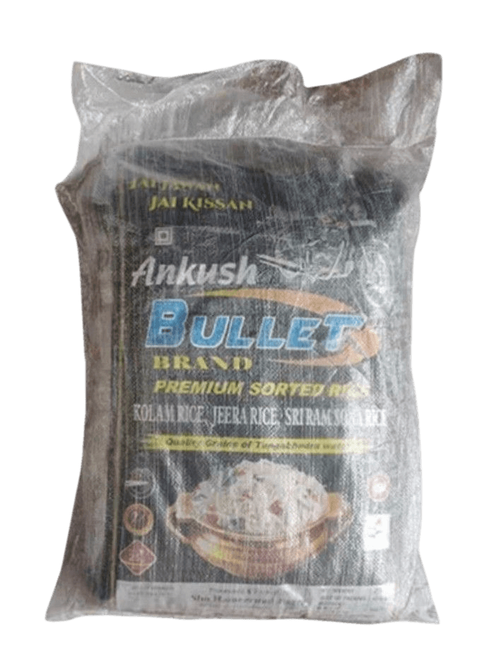 ANKUSH BULLET KOLAM RAW RICE 26KG BAG