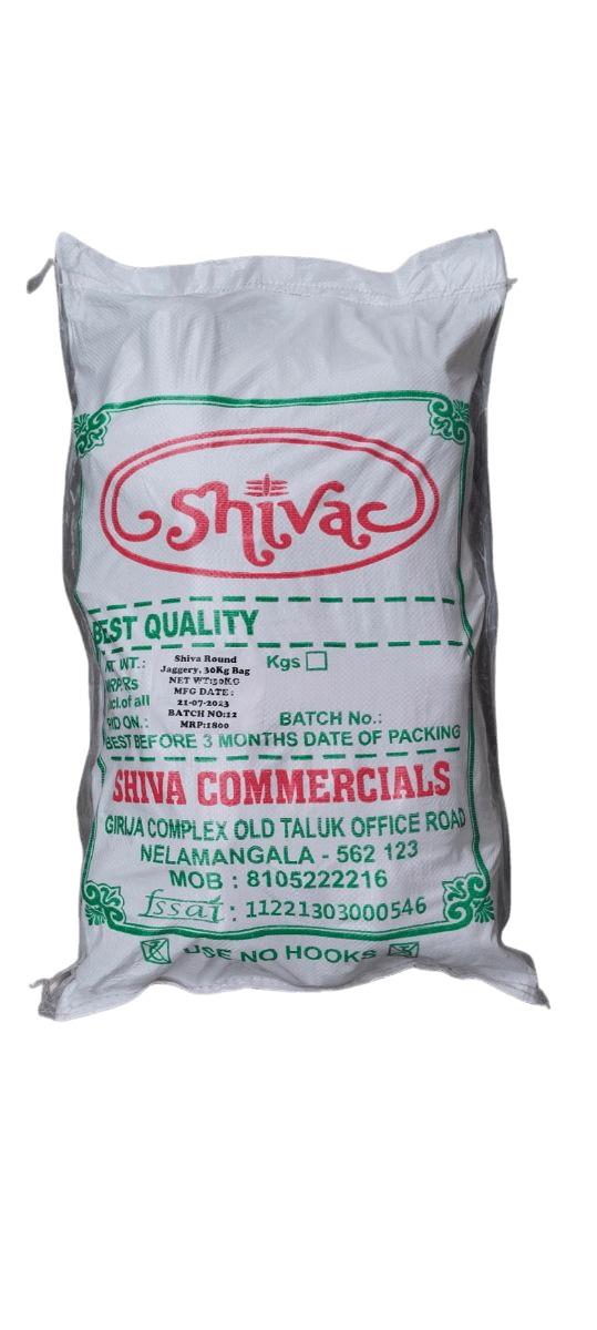 SHIVA SELAM ROUND JAGGERY 30KG BAG